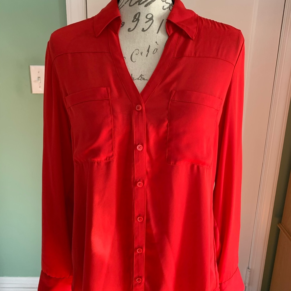 Express Button Down Blouse